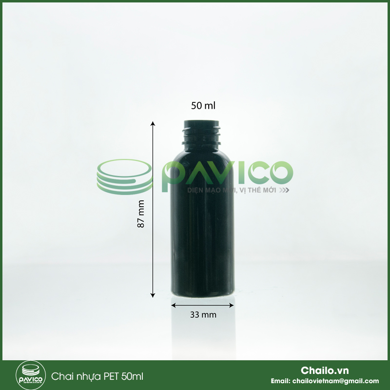 chai lọ nhựa 50ml