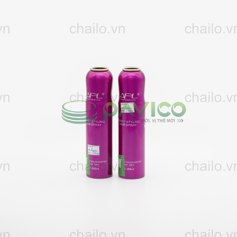 vỏ chai nhôm đựng dung dịch xịt phòng 280ml