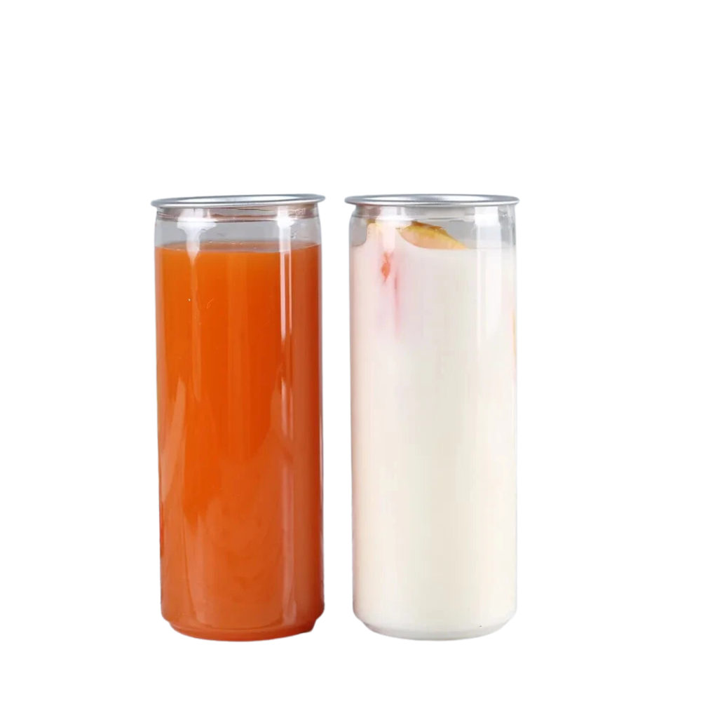 Vỏ chai nước dáng trụ nắp nhôm xé