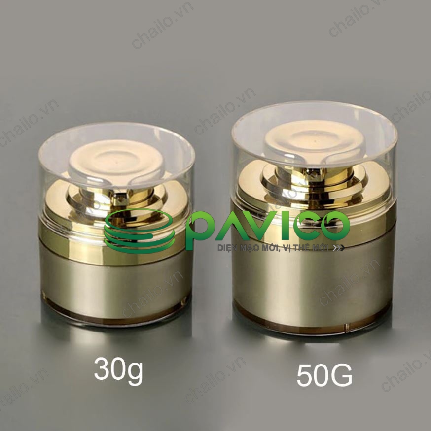 Vỏ hũ đựng kem mỹ phẩm nắp bơm kem