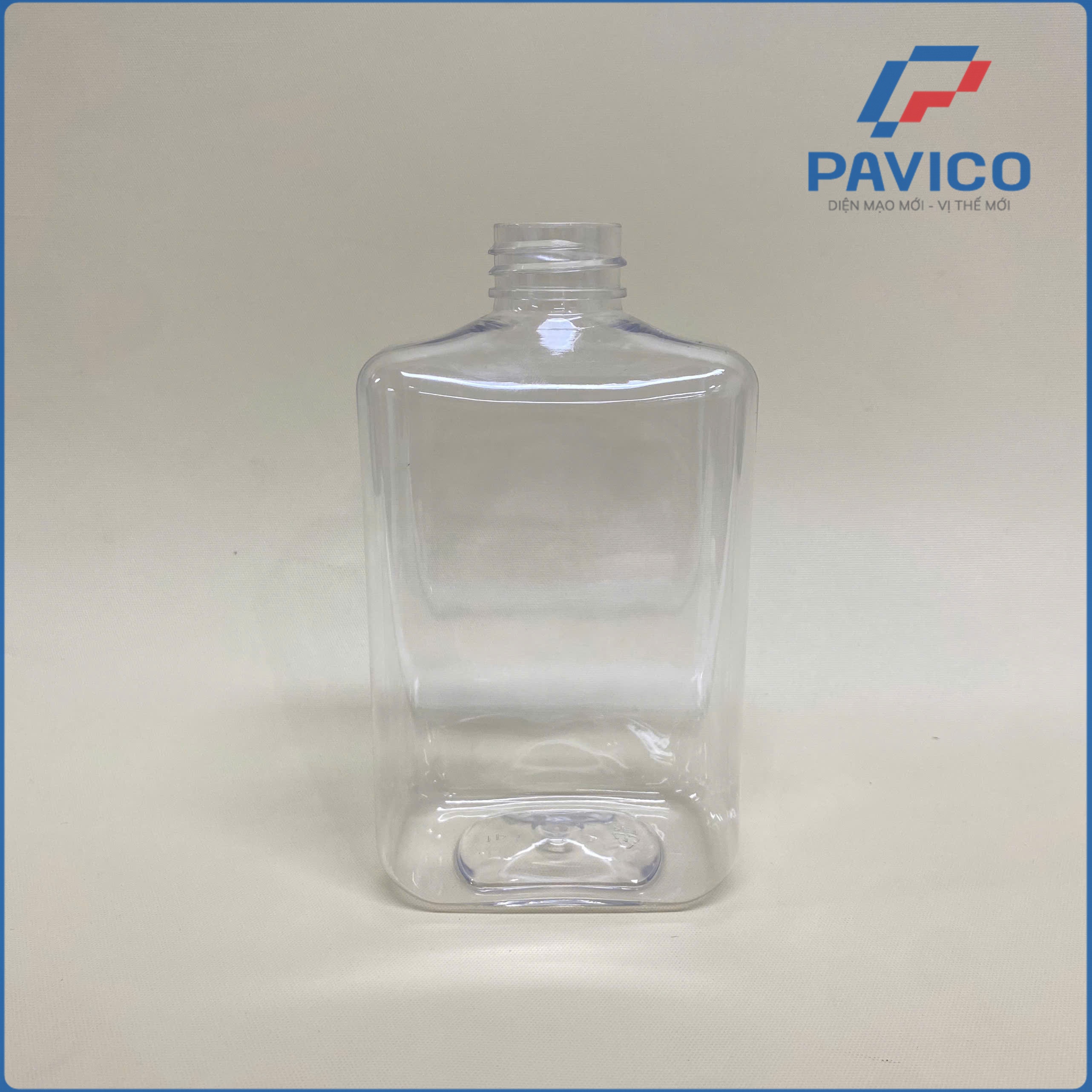 AH350-Chai PET vuông 350ml-28mm-35g