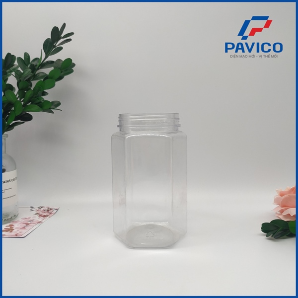 64H400-Hũ pet lục giác 400ml