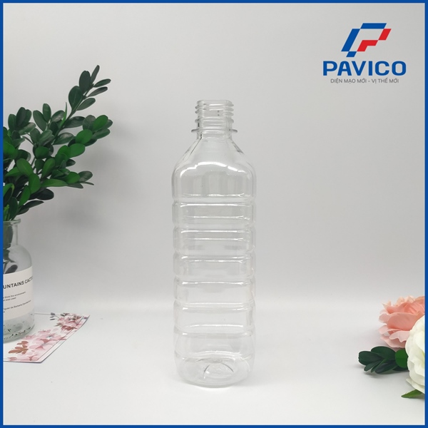CD500-Chai PET trong (đựng dấm) 500ml-28mm-18g