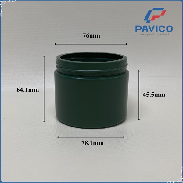 Hũ HDPE 235ml-76mm-24g