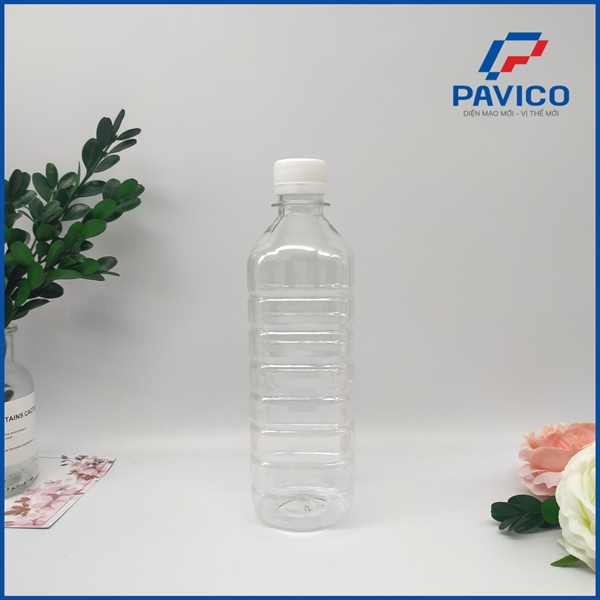 CD500-Chai PET trong (đựng dấm) 500ml-28mm-18g