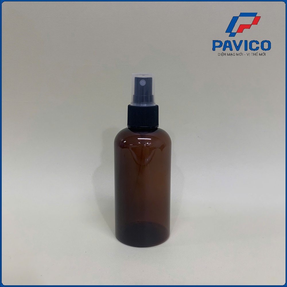 Chai PET nâu đất trong 4% 150ml -24mm-22g