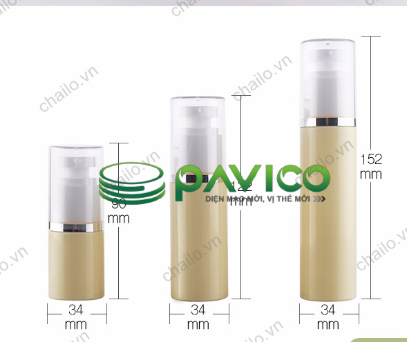 Chai chân không 30ml, 50ml, 80ml