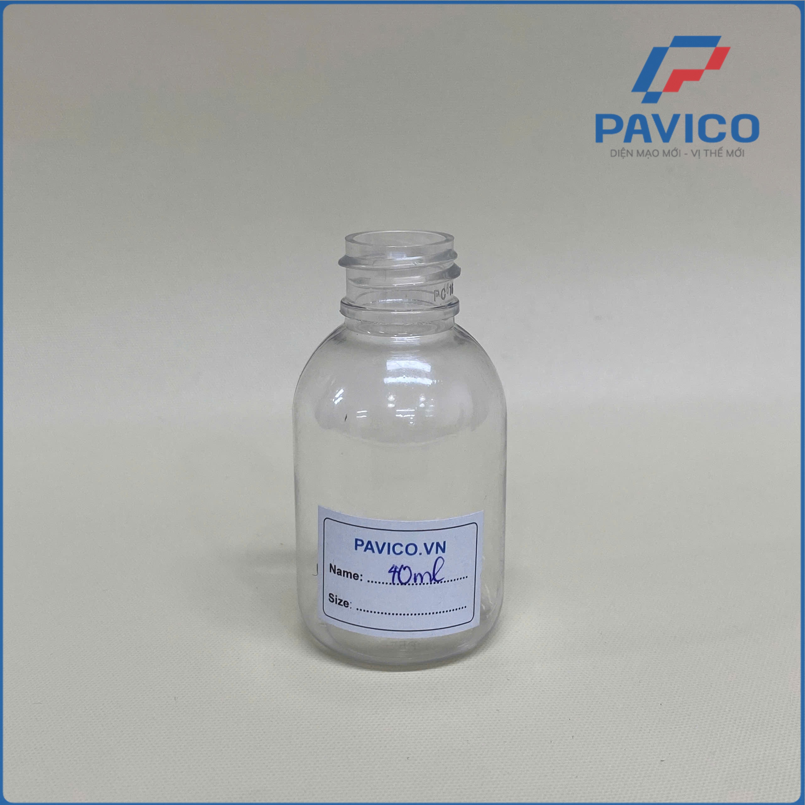 AB40-Chai pet 40ml-20mm