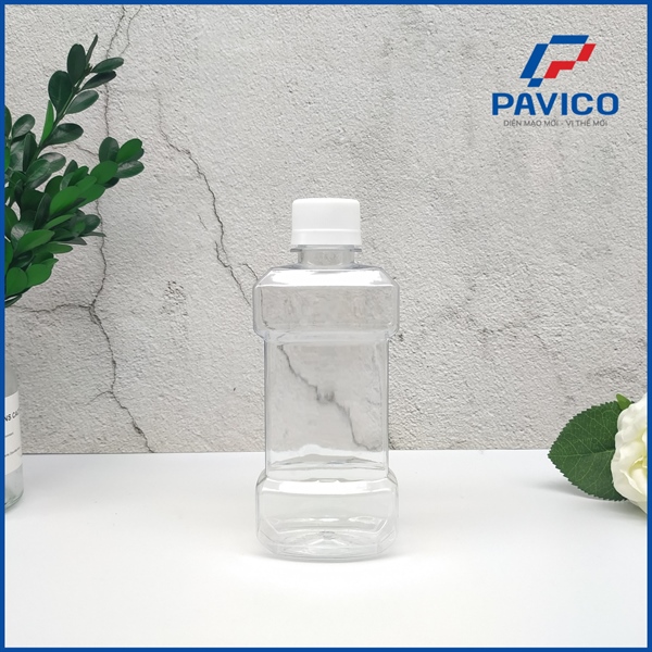 BG200-Chai PET trong listerin 200ml-28mm