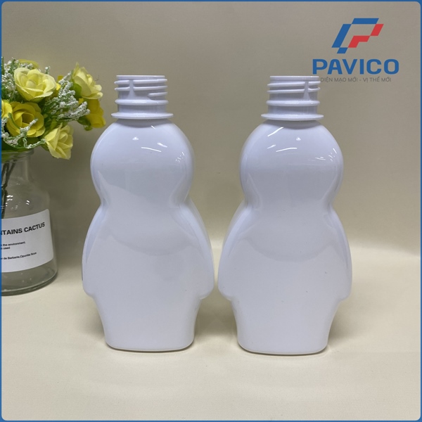 BS250-Chai PET trắng sứ 250ml-28mm