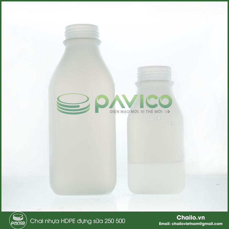 Chai nhựa HDPE 550ml đựng sữa tươi