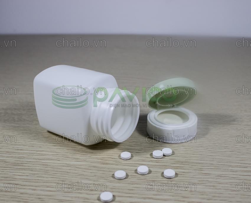 Vỏ lọ đựng thuốc viên nắp bật nắp vặn