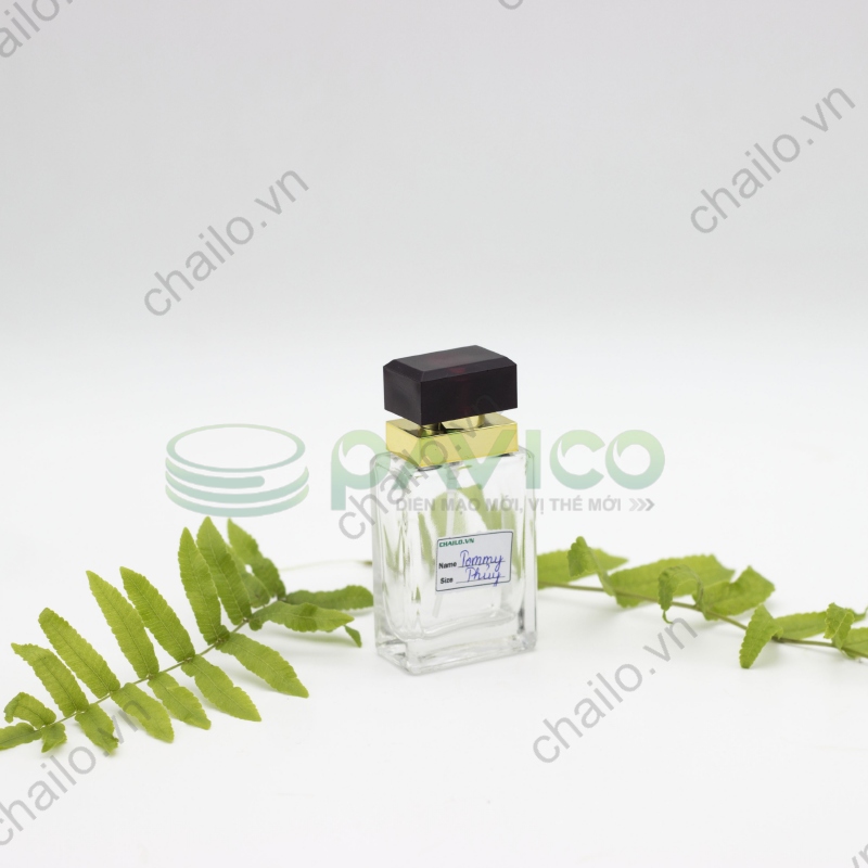 Vỏ chai lọ đựng nước hoa 50ml thủy tinh trong nắp nhựa