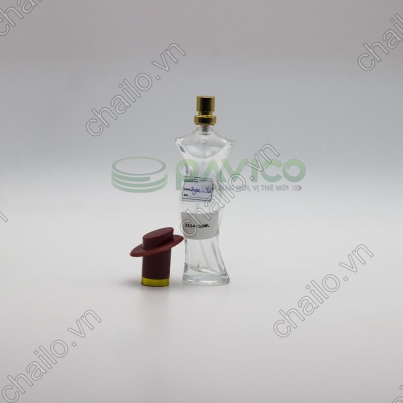 Vỏ chai lọ đựng nước hoa hình cô gái 70ml NH-32