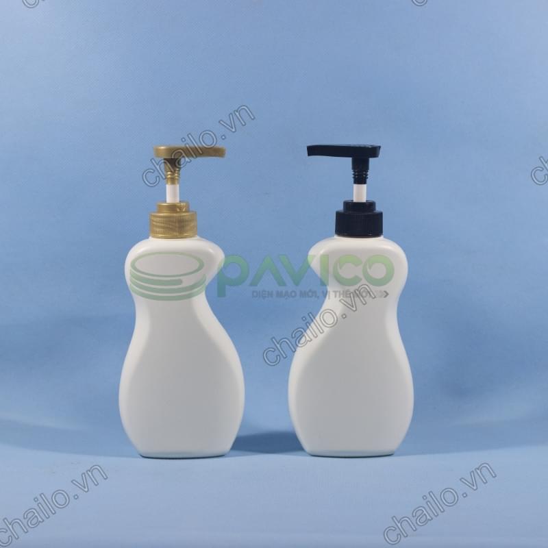 Chai lọ đựng dầu gội 500ml đầu bơm kem