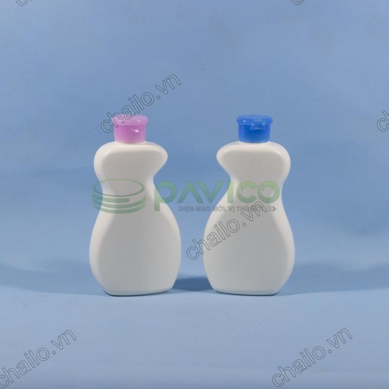 Vỏ chai lọ đựng sữa tắm em bé nắp bật