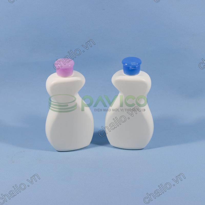 Vỏ chai lọ đựng sữa tắm em bé nắp bật