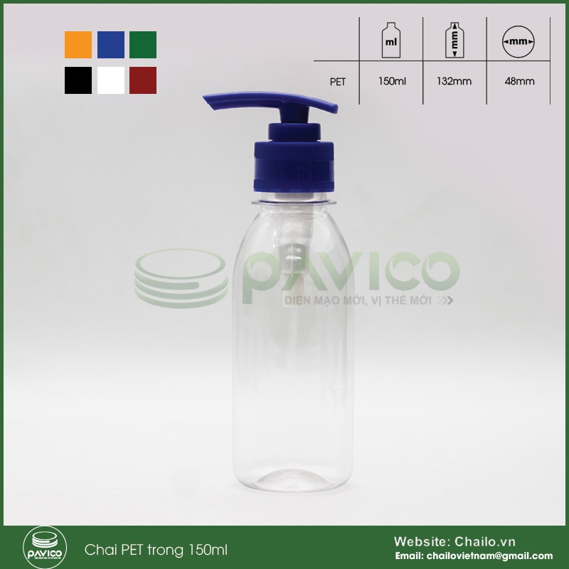 chai nhua 150ml