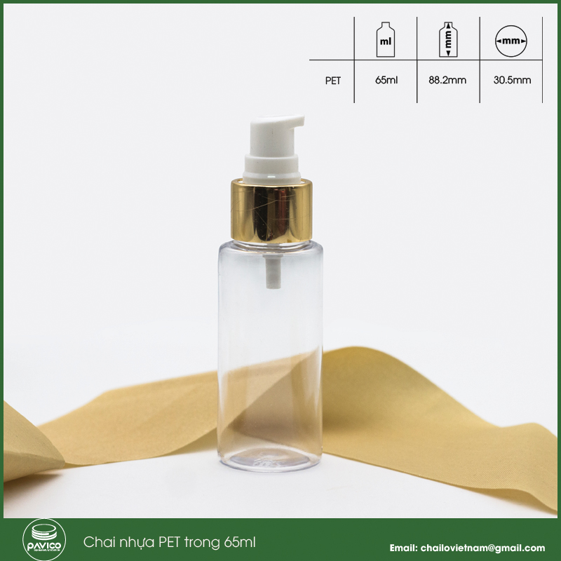 Chai nhựa PET trong 65ml