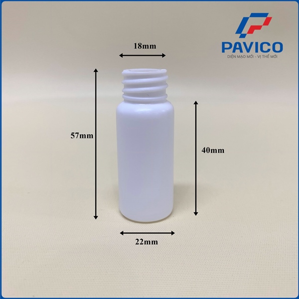 HT10-Chai HDPE 10ml-18mm