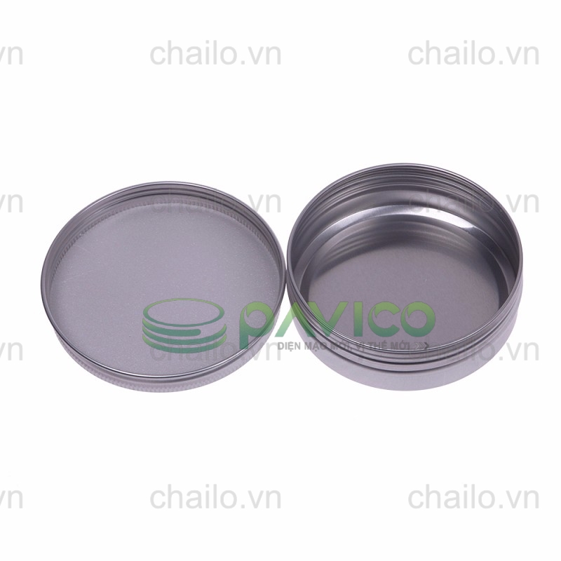 Hũ nhôm 200g đựng kem mỹ phẩm, kem dưỡng da J-06