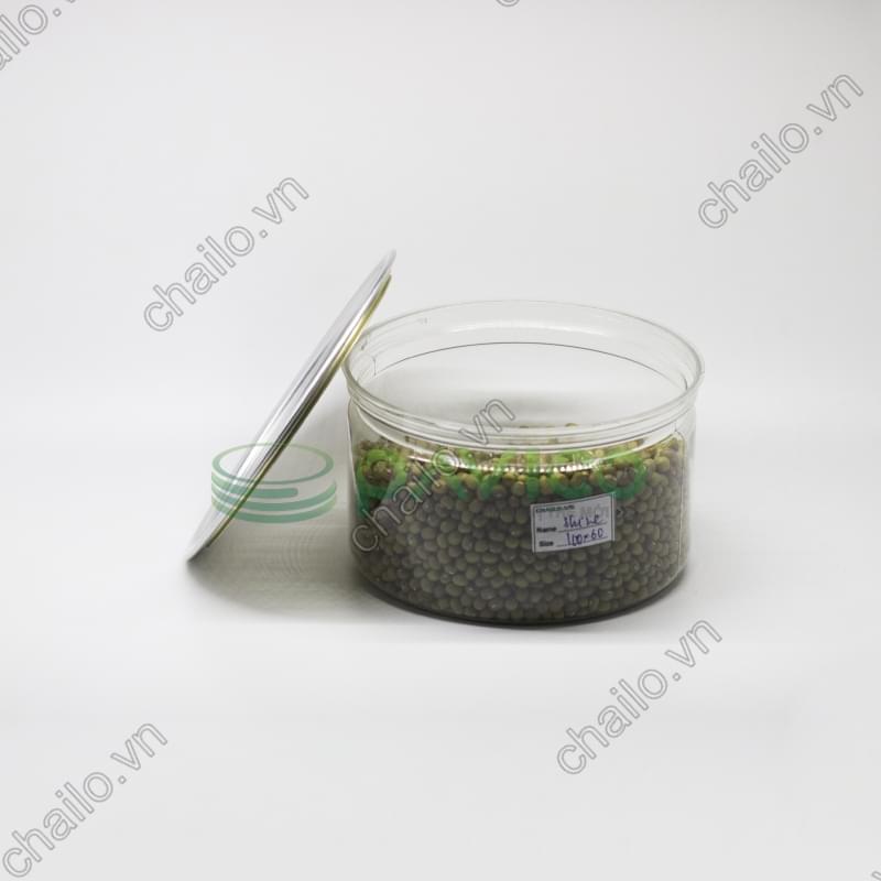 Hũ nhựa đựng thực phẩm nắp nhôm xé 250ml