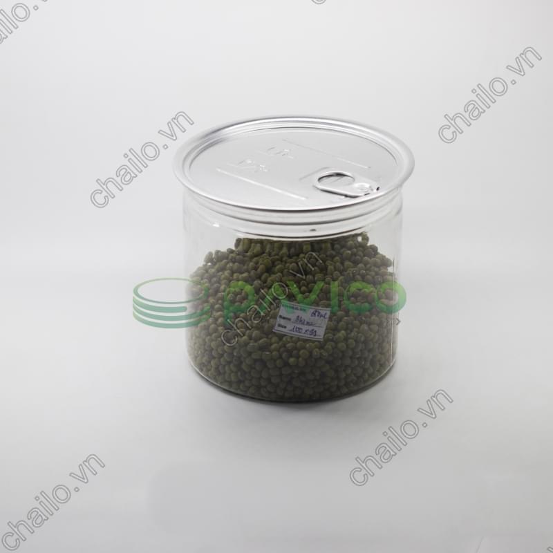 Hũ nhựa đựng thực phẩm nắp nhôm xé 650ml