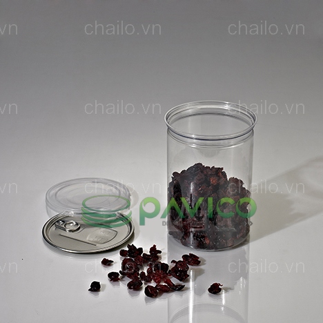 Hũ đựng chà bông hạt điều 920ml nắp nhôm xé
