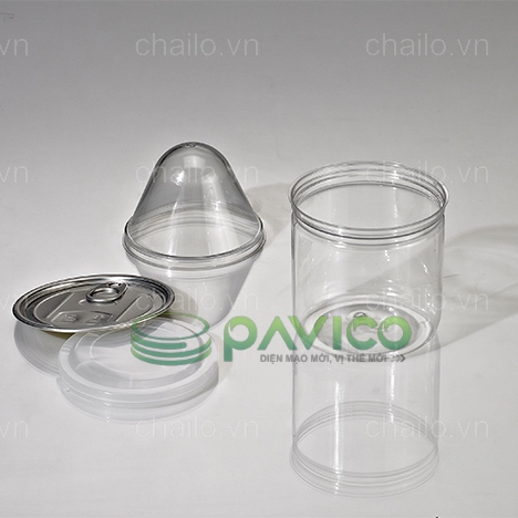 Hũ nhựa nắp nhôm xé 360ml 83.3x85mm