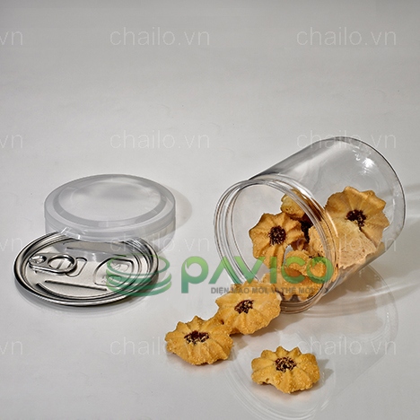 Hũ nhựa nắp nhôm xé 380ml 83.3x90mm