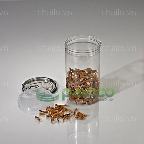 Hũ nhựa nắp nhôm xé 750ml 83.3x150mm đựng thực phẩm