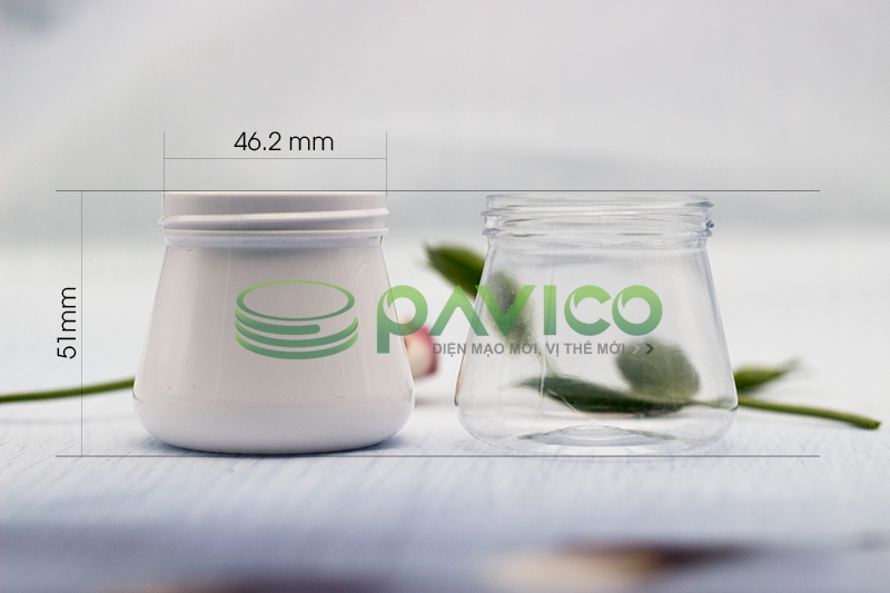 Hũ nhựa pet trắng sứ 80ml
