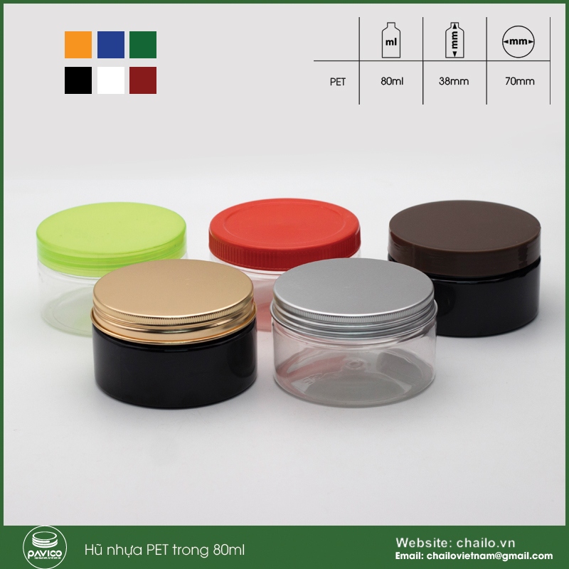 Hũ đựng kem mỹ phẩm 250ml nhựa PET