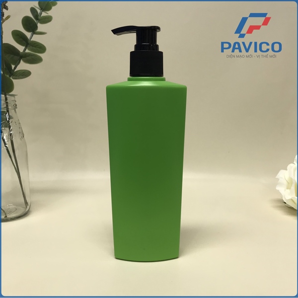 HV250-Chai HDPE đầu bơm 250ml