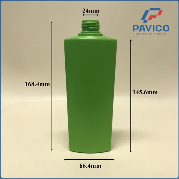 HV250-Chai HDPE đầu bơm 250ml