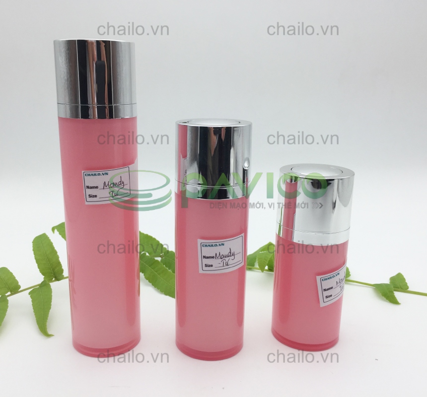 Chai lọ đựng dung dịch nắp bơm kem AC-46