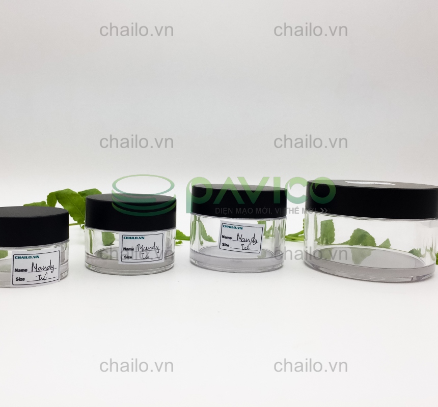 Bộ hũ kem đựng mỹ phẩm 15g 30g 50g 100g