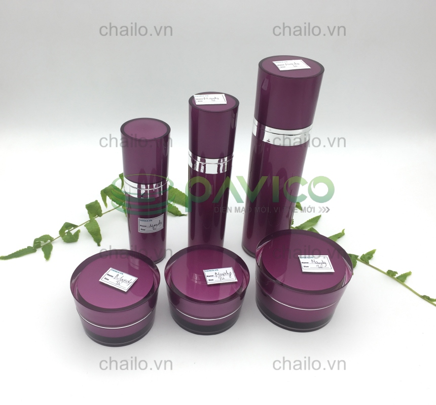 Bộ sản phẩm chai lọ hũ đựng kem mỹ phẩm AC-59