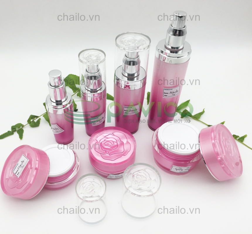 Bộ sản phẩm chai lọ hũ đựng mỹ phẩm AC-60