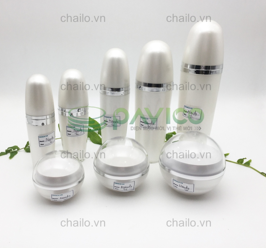 Bộ sản phẩm chai lọ hũ đựng mỹ phẩm AC-62