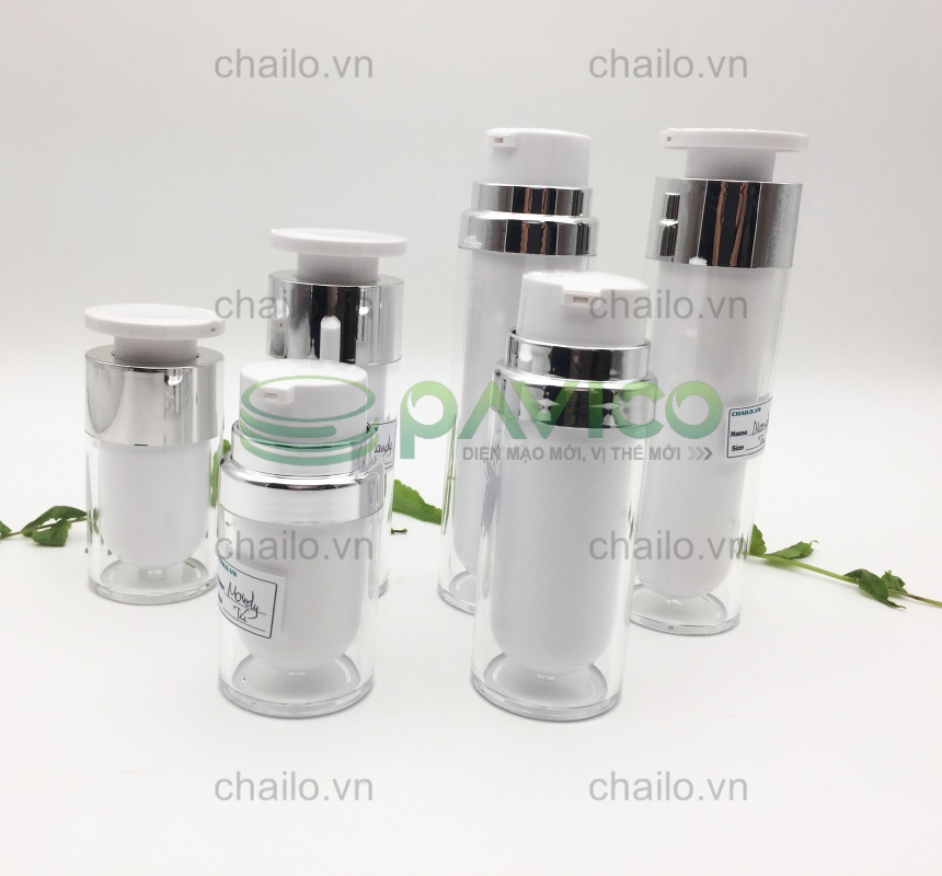 Bộ vỏ chai lọ đựng mỹ phẩm dạng bơm kem AC-69