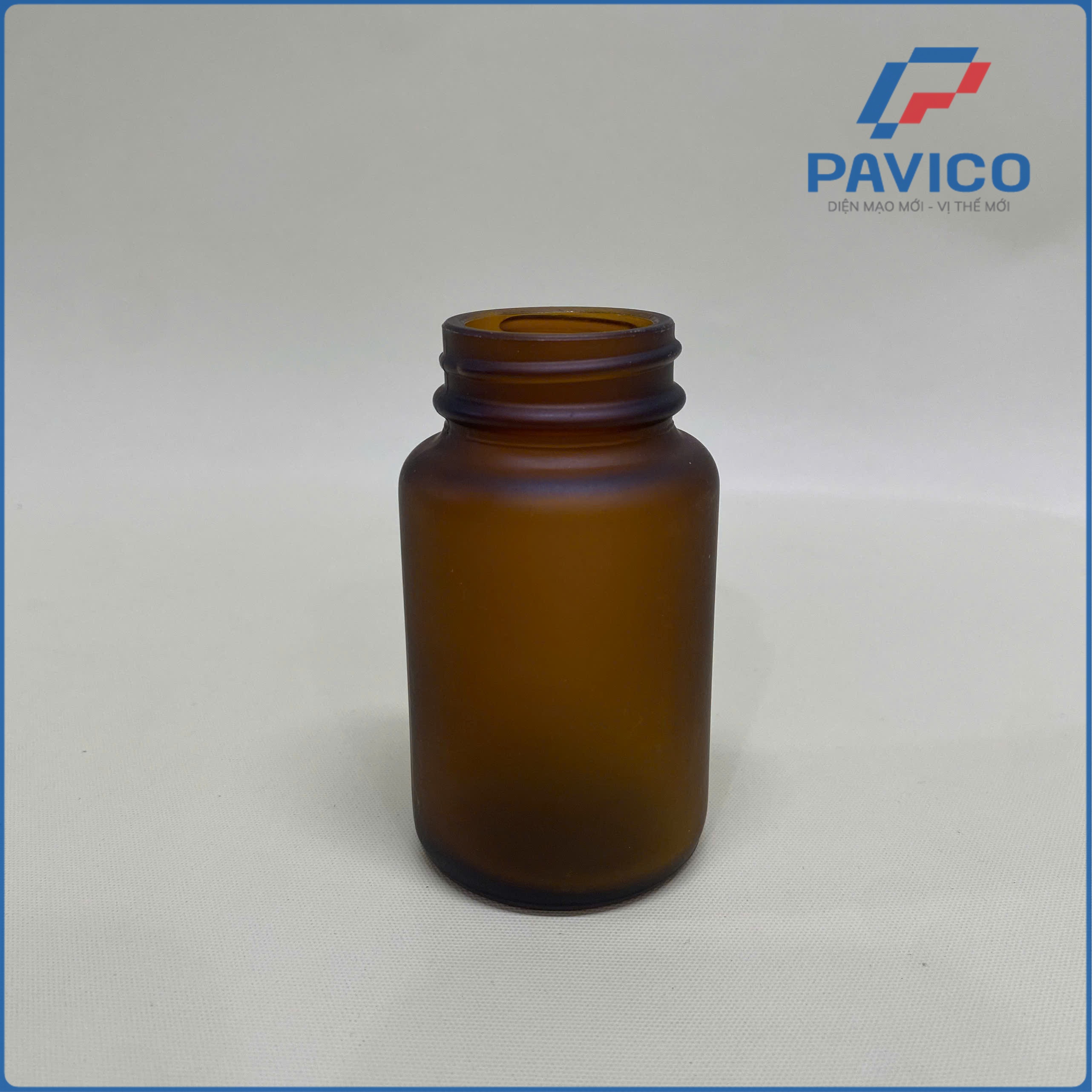 Chai thủy tinh nâu mờ 100cc-36mm