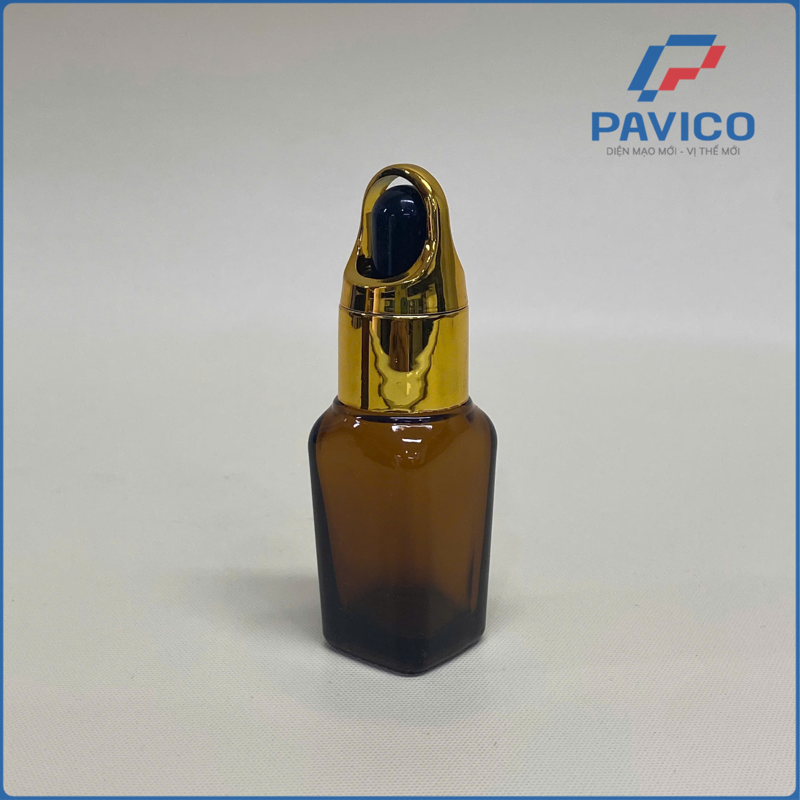 Chai tinh dầu vuông - NÂU - 10ML