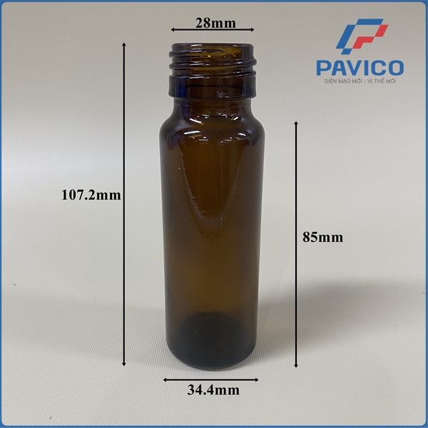 Chai thủy tinh colagen 50ml (TG50)