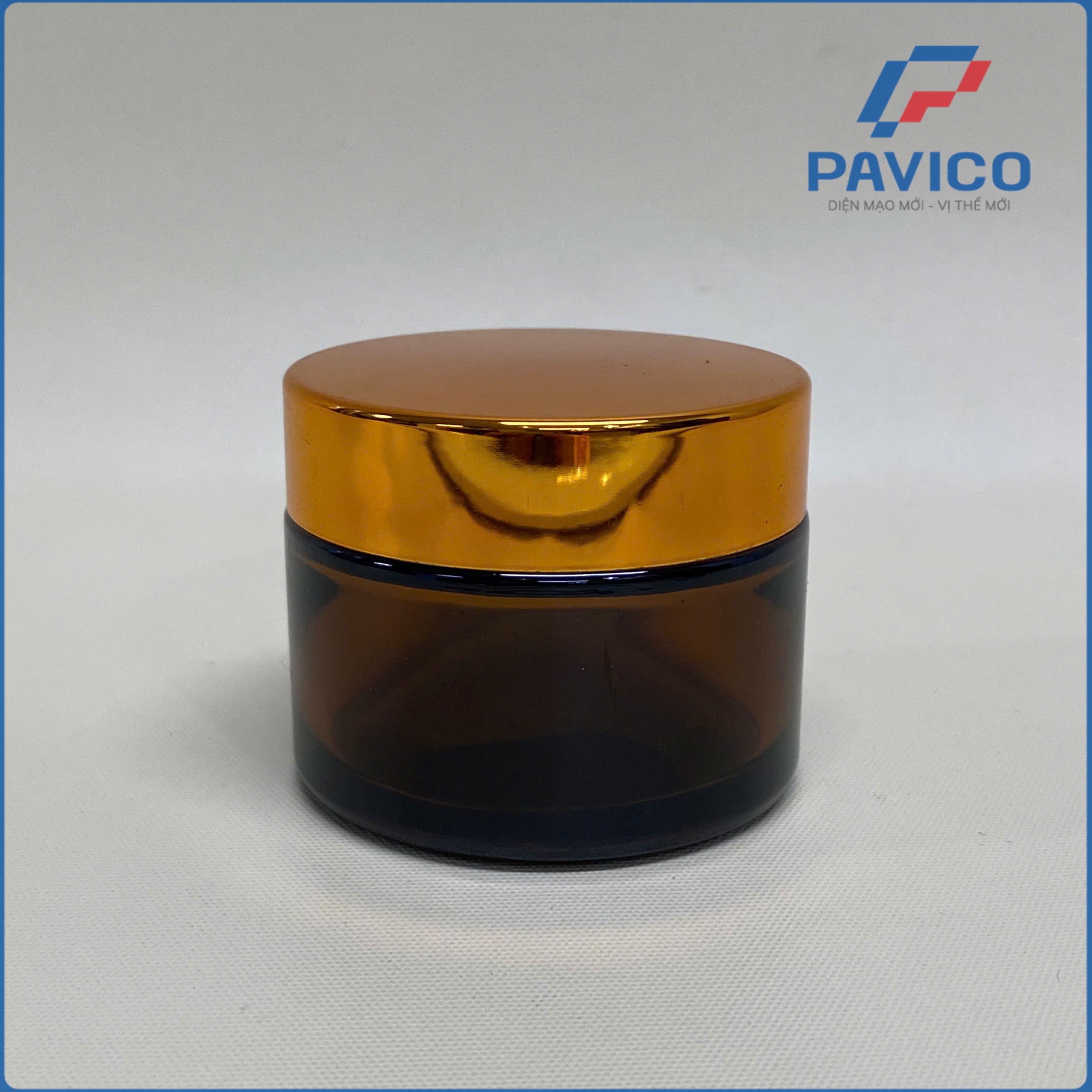Hũ kem thủy tinh nâu 20g