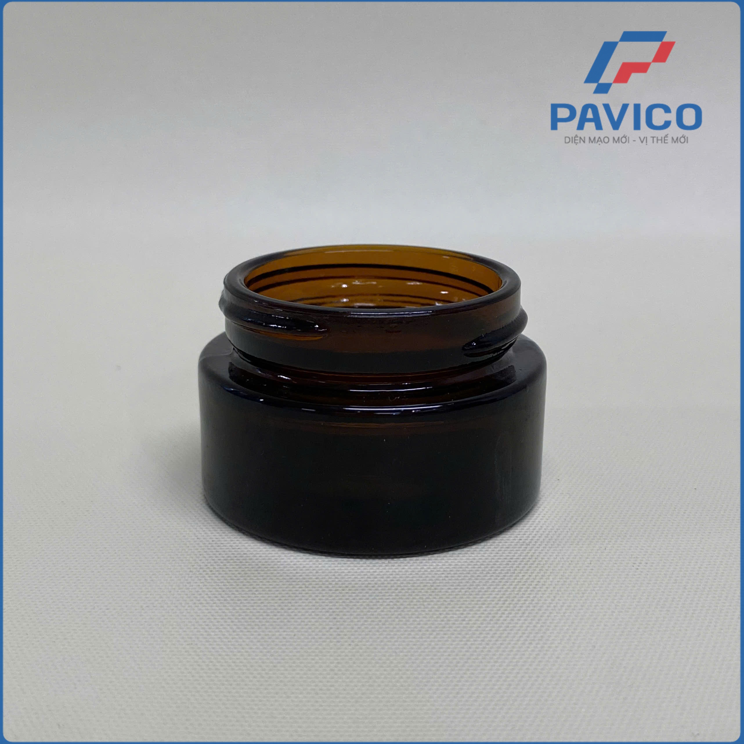 Hũ kem thủy tinh nâu 20g