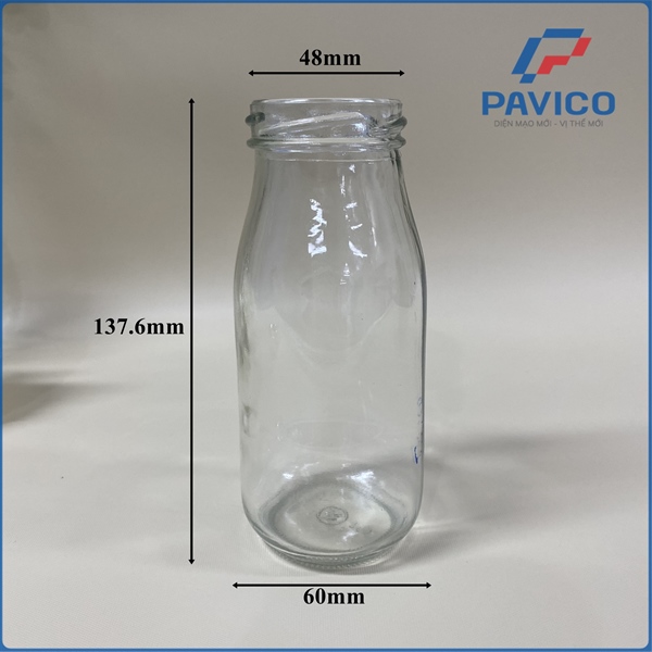 TH240-Chai trà vuông 240ml