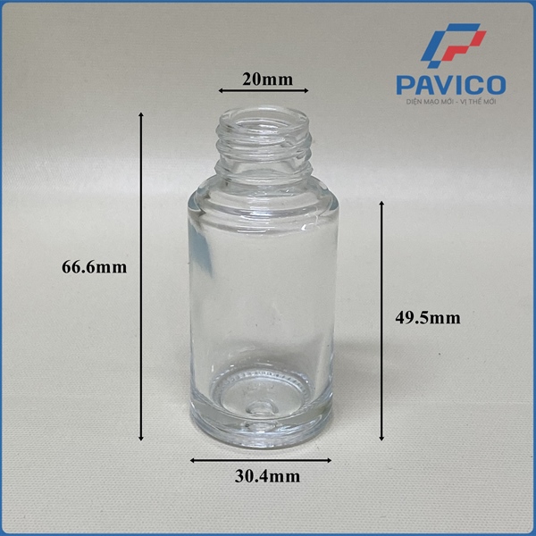 TL20-Chai lotion trong 20ml