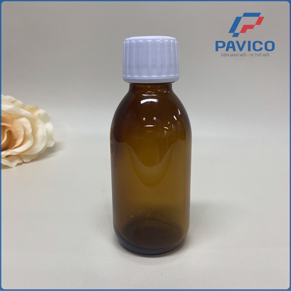 TT125SR-Chai thủy tinh siro 125ml