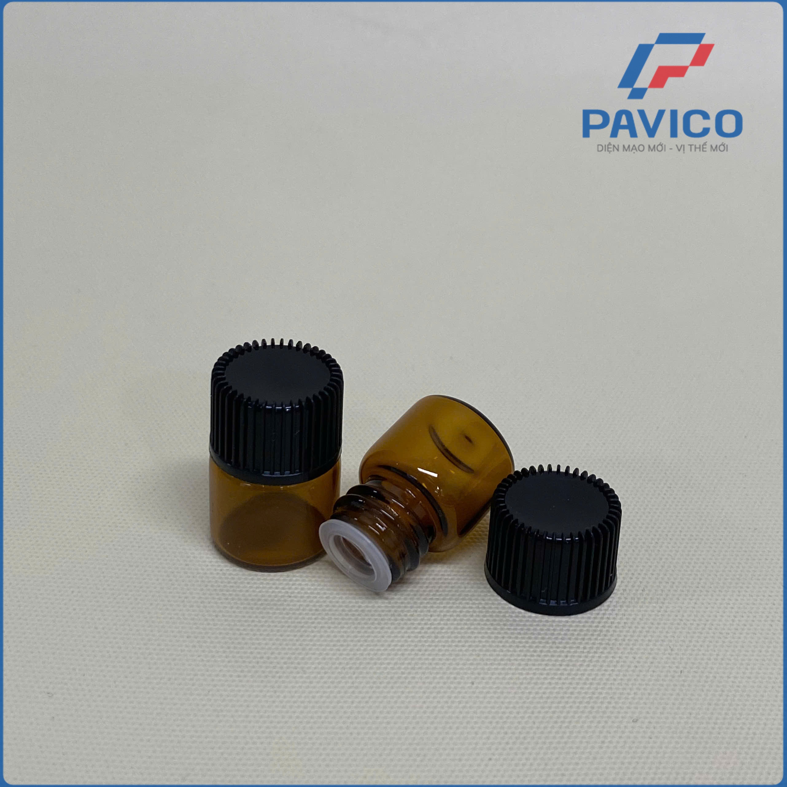 TT1N-Bộ chai thủy tinh nút chặn 1ml